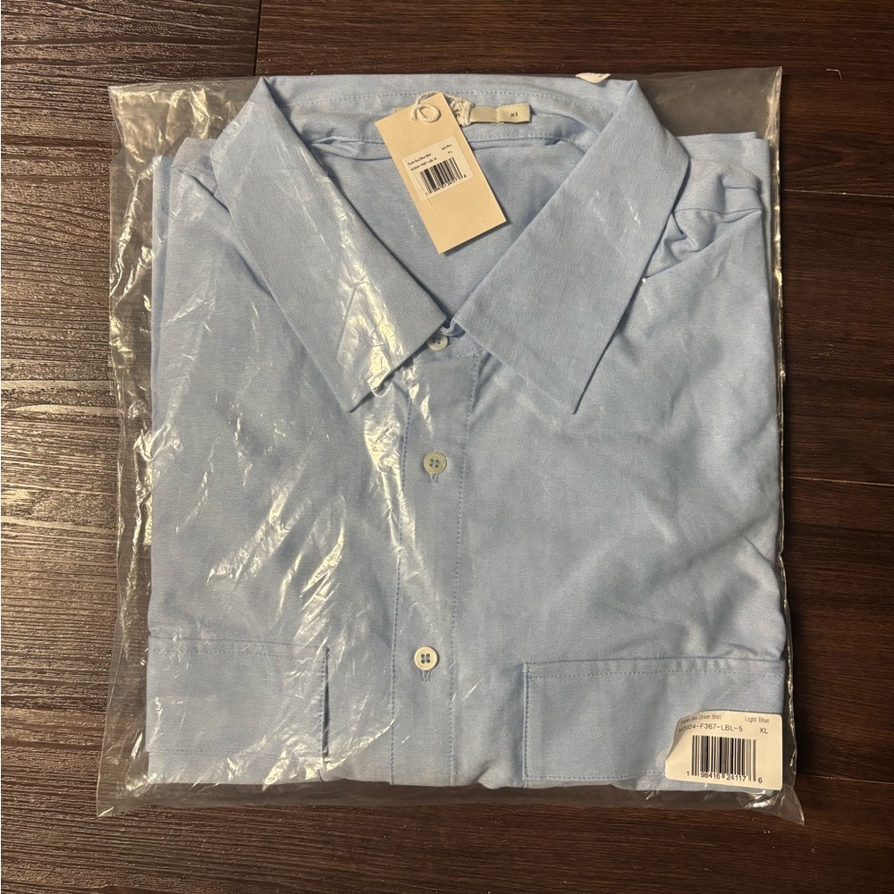 MNML Light Blue Casual Button Down Shirt